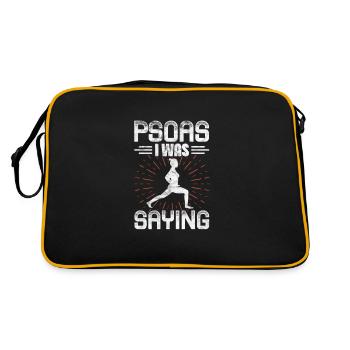 Physiotherapist Physiotherapy Physio Gift - Retro Bag - black/gold - Back