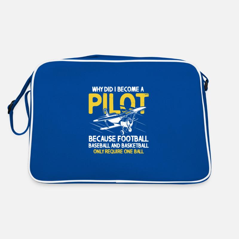 Pilot Flugzeug Fliegen Flieger Geschenk Retro Tasche