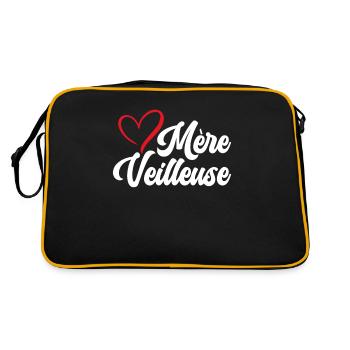 Mère Veilleuse Maman Fête Des Mères Anniversaire - Sac Retro - noir/or - Dos