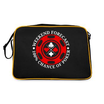 Weekend Prediction 100% Chance at Poker Casino - Retro Bag - black/gold - Back
