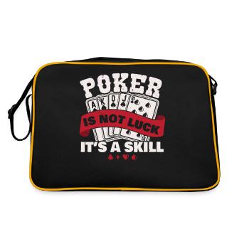 Poker Ce n’est pas de la chance, c’est de l’habileté - Sac Retro - noir/or - Dos