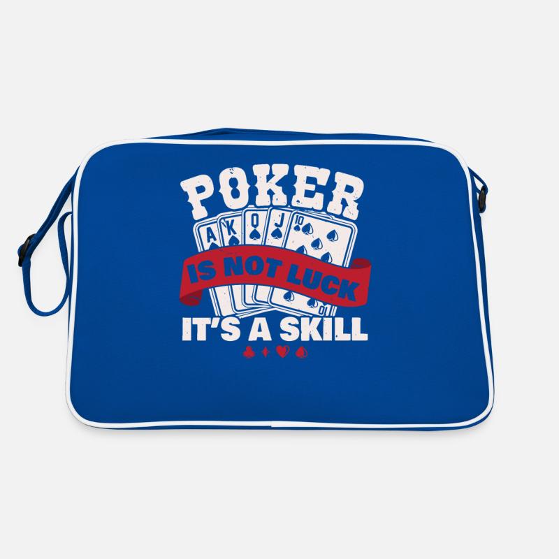 Poker It's not luck, it's skill Retro Bag