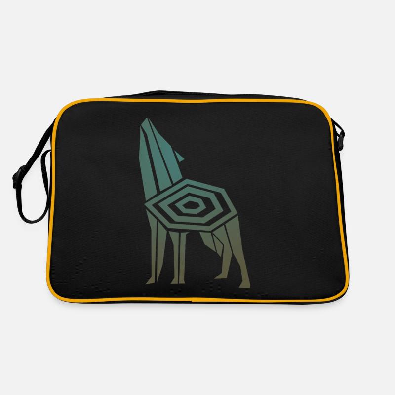 Wolf Odins Valhalla Wikinger Wölfe Retro Tasche