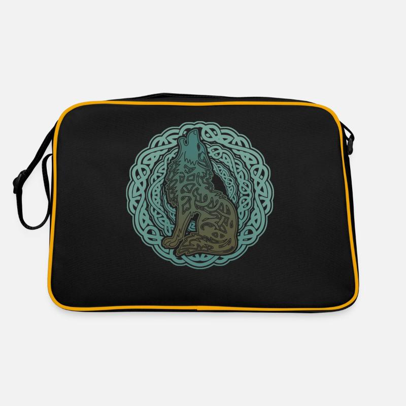 Wolf Odins Wikinger Wölfe Valhalla Retro Tasche