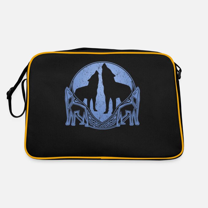 Wolf Odins Odhin Wölfe Valhalla Retro Tasche