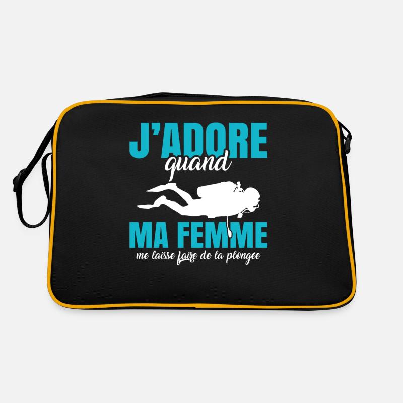 Sport Plongée Idée Cadeau Mer Vacances Hobby Apnée Sac Retro