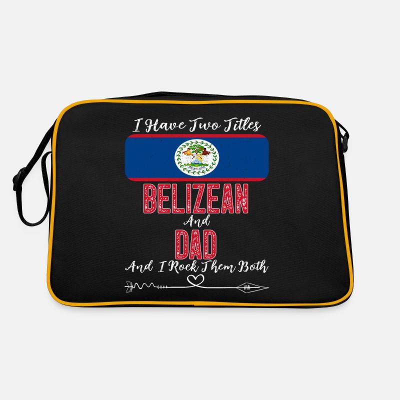 I Have Two Titles Belizean and Dad Belize Retro Tasche