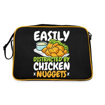 Facilement distrait par Chicken Nuggets Nug Nuggies - Sac Retro - noir/or - Dos