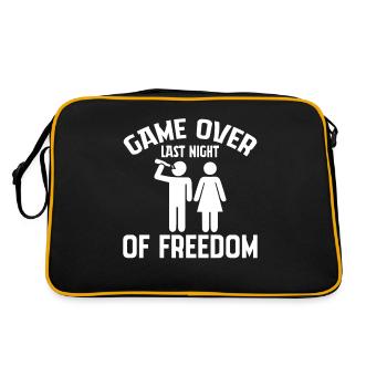 Jeu Terminé Dernière Nuit De Liberté Mariage Amour - Sac Retro - noir/or - Dos