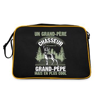 Grand-père Chasseur Chasser Cadeau Fête Des Pères - Sac Retro - noir/or - Dos