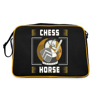 CHEVAL D’ÉCHECS - Sac Retro - noir/or - Dos
