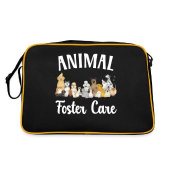 Gardien d’animaux Sauveteur d’animaux Droits des animaux - Sac Retro - noir/or - Dos