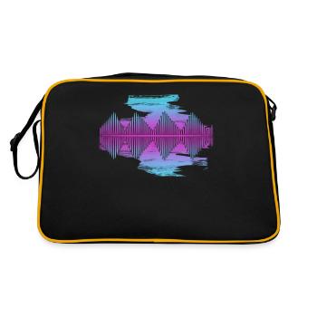 Synthesizer Waveform Synth Synthesizers - Retro Bag - black/gold - Back