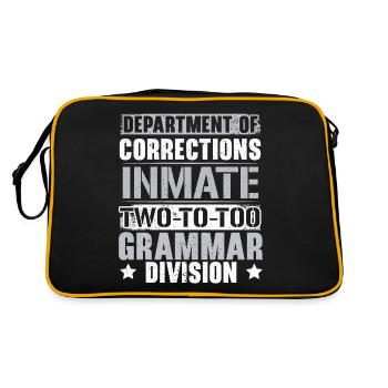Grammaire Police Professeur d’anglais Anglais Écrire - Sac Retro - noir/or - Dos