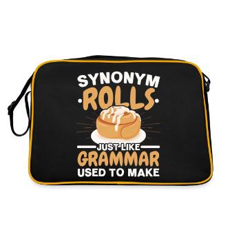Grammaire Police Professeur d’anglais Anglais Écriture - Sac Retro - noir/or - Dos