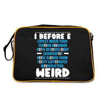 Grammaire Police Professeur d’anglais Anglais Écriture - Sac Retro - noir/or - Dos