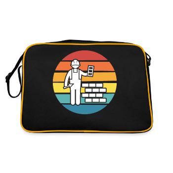 Maurer Retro - Retro Tasche - Schwarz/Gold - Hinten