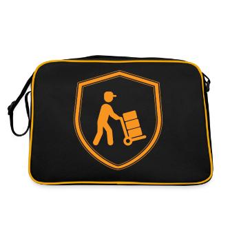 Maurer - Retro Tasche - Schwarz/Gold - Hinten