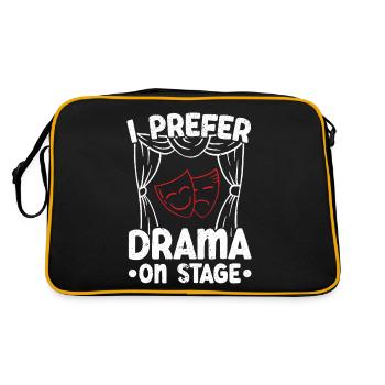 Je préfère le drame sur scène Théâtre Broadway - Sac Retro - noir/or - Dos