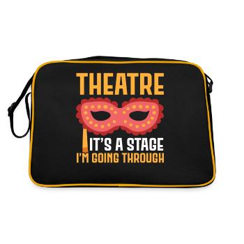 Théâtre C’est une scène que je traverse Broa - Sac Retro - noir/or - Dos