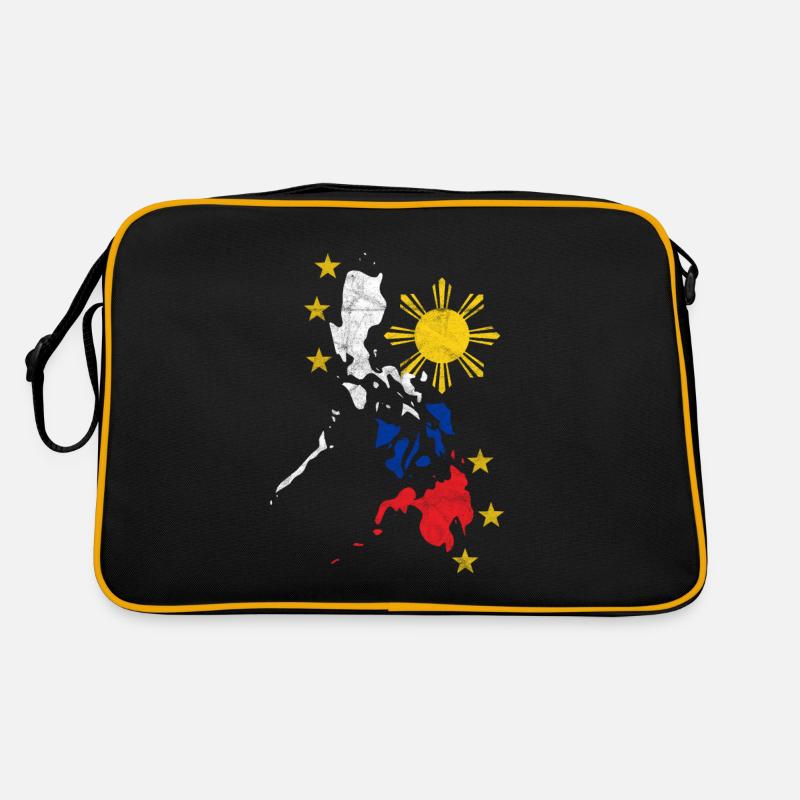 Philippines Drapeau philippin Sun Pride I Cadeau - Sac Retro - noir/or
