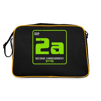 Second Amendment Gun Rights 2nd Amendment America - Retro Bag - black/gold - Back