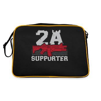 Second Change Supporter Gun Rights America - Retro Bag - black/gold - Back