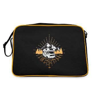 Motorhome Campervan - Retro Bag - black/gold - Back