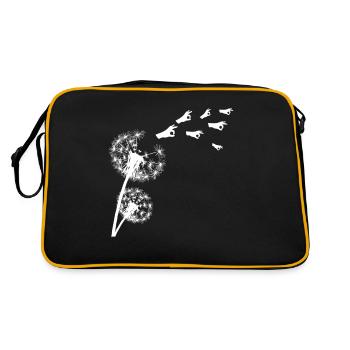 Regardé dans Pissenlit Regardé dans - Sac Retro - noir/or - Dos