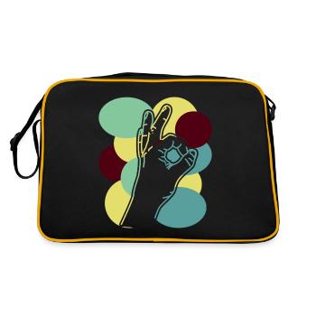 Regardé dans Rétro Regardé dans - Sac Retro - noir/or - Dos