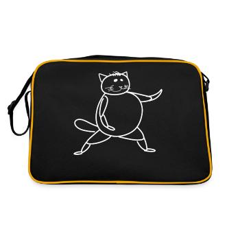 Qigong Qi Gong Chat Chigong - Sac Retro - noir/or - Dos