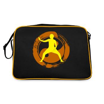 Qigong Karaté Qi Gong Chigong - Sac Retro - noir/or - Dos