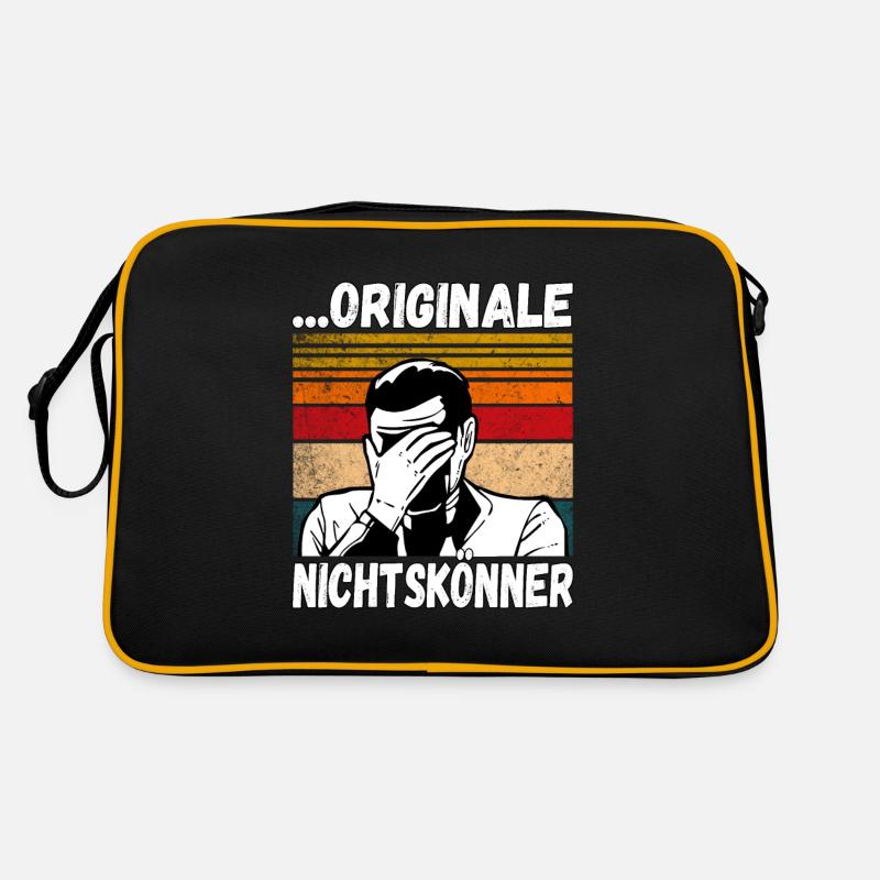 Originale Nichtskönner! Einmal mit Profis Arbeiten Retro Tasche