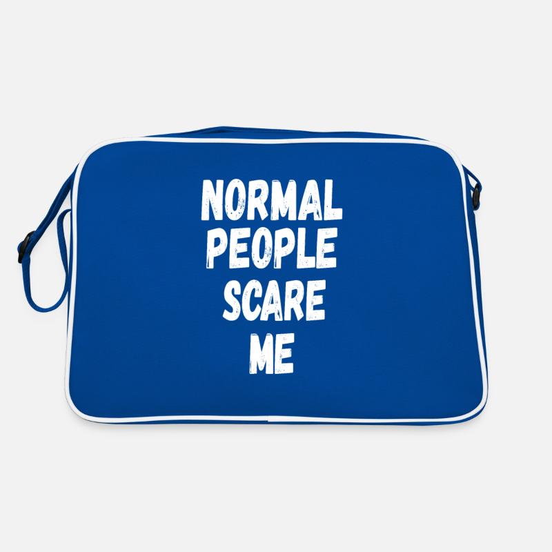 normale Menschen machen mir Angst Retro Tasche