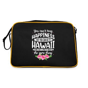 Hawaï - Sac Retro - noir/or - Dos
