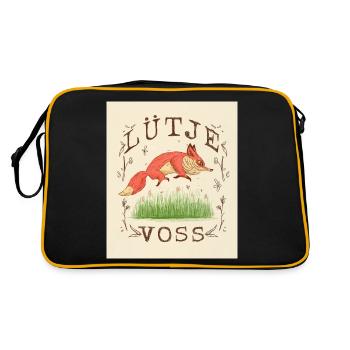 Lütje Voss Low German little fox - Retro Bag - black/gold - Back