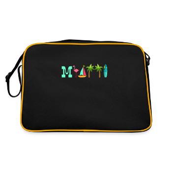 Miami - Sac Retro - noir/or - Dos