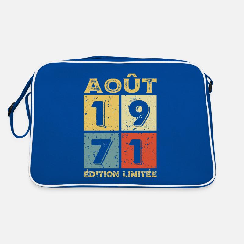 Août 1971 Original Idée Cadeau Anniversaire Sac Retro
