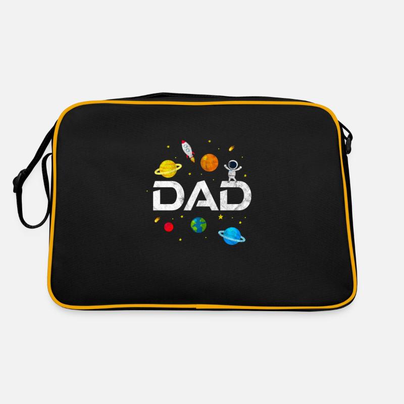Vater - Retro Tasche - Schwarz/Gold