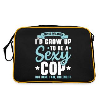 Un policier sexy Policier Application de la loib - Sac Retro - noir/or - Dos