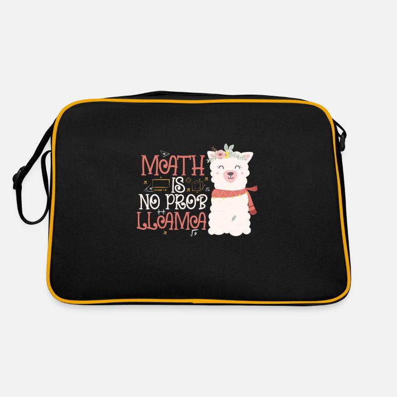 Mathematik Mathe Mathematiker Mathelehrer Geschenk - Retro Tasche - Schwarz/Gold
