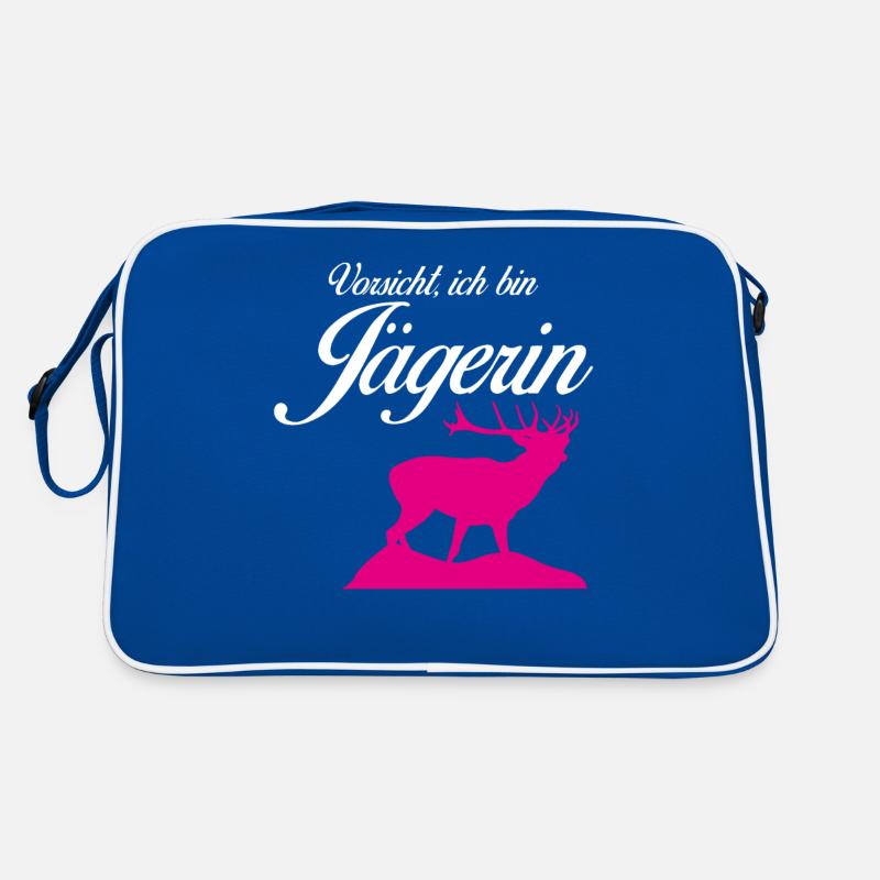 Jägerin Jagd Hirsche Revier Jäger Retro Tasche