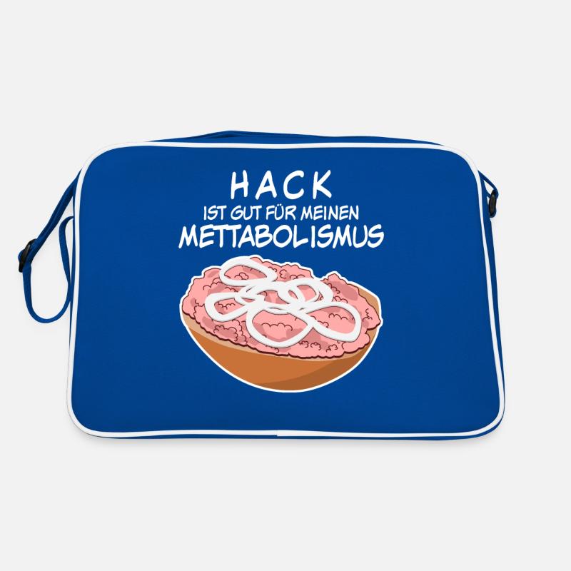 Mettbrötchen Hackfleisch Mett Mettigel Retro Tasche