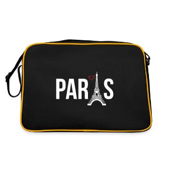 Paris Love Tour Eiffel France - Sac Retro - noir/or - Dos