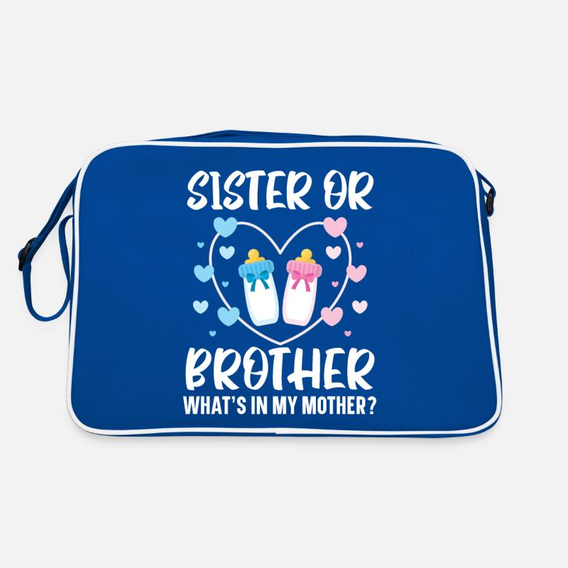 Schwester oder Bruder Was ist in meiner Mutter Bab Retro Tasche