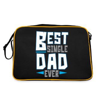 Best Single Dad Ever Father's Day Single Father - Retro Bag - black/gold - Back