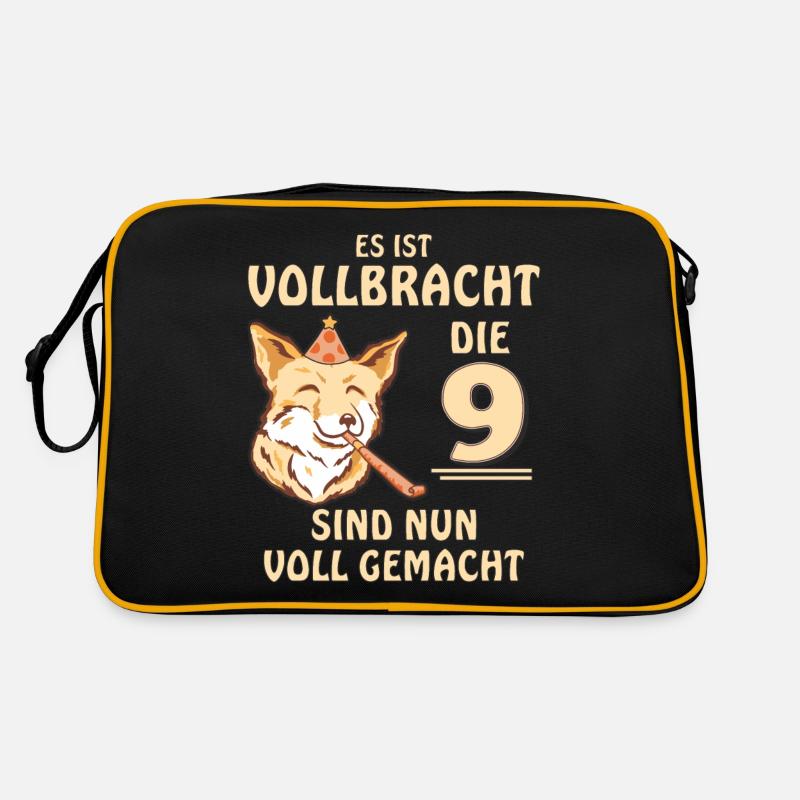 9 GEBURTSTAG Retro Tasche