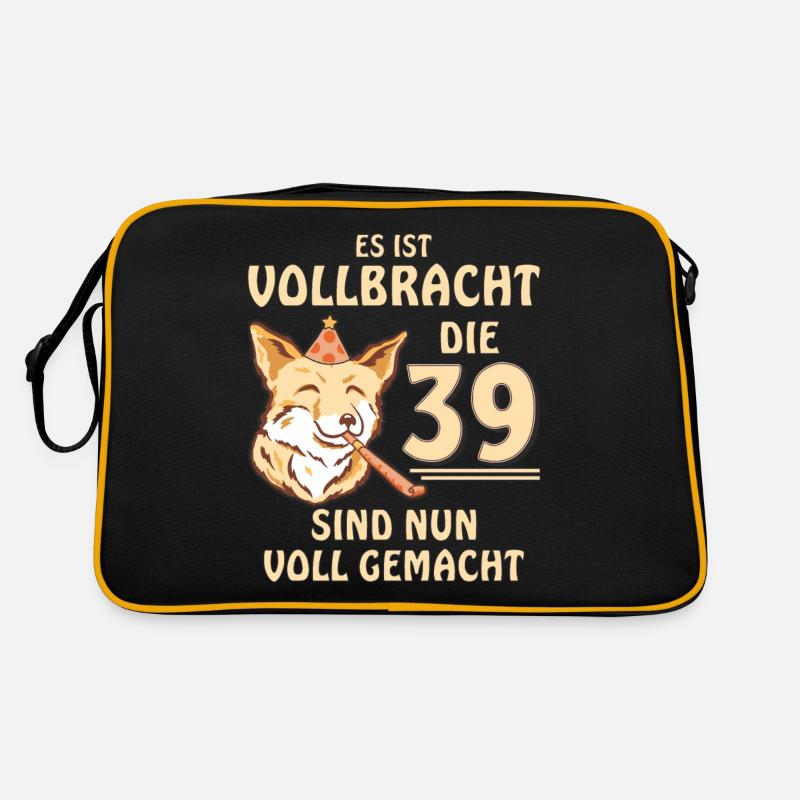 39 GEBURTSTAG Retro Tasche