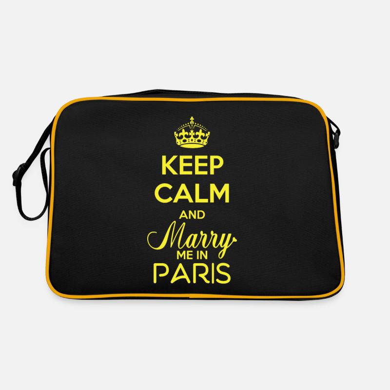 Hochzeit in Paris mit Eiffelturm Retro Tasche
