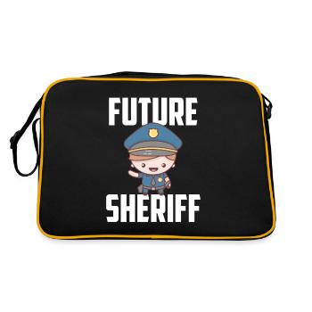 Futur shérif avec Junior Sheriffstern - Sac Retro - noir/or - Dos